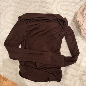 Elegant Brown Women's Top